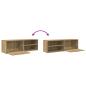 Preview: TV-Schrank Artisan-Eiche 120x34x37 cm Holzwerkstoff