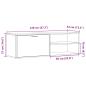 Preview: TV-Schrank Artisan-Eiche 120x34x37 cm Holzwerkstoff