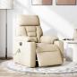 Preview: Massagesessel Elektrisch Creme Stoff