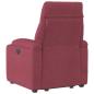 Preview: Massagesessel mit Aufstehhilfe Weinrot Stoff