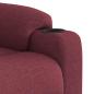 Preview: Massagesessel mit Aufstehhilfe Weinrot Stoff