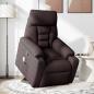 Preview: Massagesessel mit Aufstehhilfe Dunkelbraun Stoff
