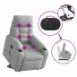 Preview: Massagesessel mit Aufstehhilfe Wolkengrau Stoff