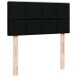Preview: Ottoman-Bett mit Matratze Schwarz 90x190 cm Stoff