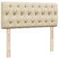 Preview: Ottoman-Bett mit Matratze Creme 120x190 cm Stoff