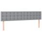 Preview: Ottoman-Bett mit Matratzen Hellgrau 180x200 cm Stoff