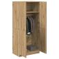 Preview: Kleiderschrank Artisan-Eiche 80x52x180 cm Holzwerkstoff