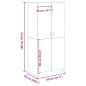 Preview: Kleiderschrank Artisan-Eiche 80x52x180 cm Holzwerkstoff