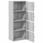 Preview: Bücherregal Grau Sonoma 40x24x102 cm Holzwerkstoff