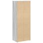 Preview: Bücherregal Grau Sonoma 40x24x102 cm Holzwerkstoff