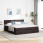 Preview: Ottoman-Bett mit Matratze Dunkelbraun 160x200 cm Stoff