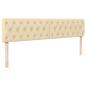 Preview: Ottoman-Bett mit Matratze Creme 200x200 cm Stoff