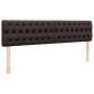 Preview: Ottoman-Bett mit Matratze Dunkelbraun 200x200 cm Stoff