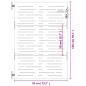 Preview: Gartentor 85x150 cm Cortenstahl Quadratisches Design