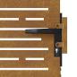 Preview: Gartentor 85x150 cm Cortenstahl Quadratisches Design