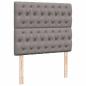Preview: Ottoman-Bett mit Matratze Taupe 120x200 cm Stoff