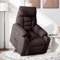 Preview: Relaxsessel mit Aufstehhilfe Dunkelbraun Stoff