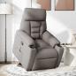 Preview: Massagesessel mit Aufstehhilfe Taupe Stoff