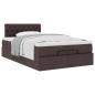 Preview: Ottoman-Bett mit Matratze Dunkelbraun 120x190 cm Stoff
