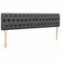 Preview: Ottoman-Bett mit Matratze Dunkelgrau 160x200 cm Stoff