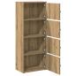 Preview: Bücherregal Artisan-Eiche 40x24x102 cm Holzwerkstoff