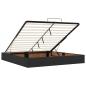 Preview: Ottoman-Bett mit Matratze Schwarz 160x200 cm Stoff
