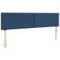 Preview: Ottoman-Bett mit Matratze Blau 200x200 cm Stoff