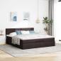 Preview: Ottoman-Bett mit Matratze Dunkelbraun 180x200 cm Stoff