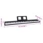 Preview: 88Tasten Klavier Elektrisches Keyboard mit Notenständer Faltbar