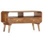 Preview: TV-Schrank 90 x 35 x 47 cm Massivholz Mango