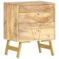 Preview: Nachttisch 40 x 30 x 50 cm Mangoholz Massiv
