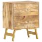 Preview: Nachttisch 40 x 30 x 50 cm Mangoholz Massiv