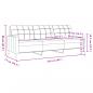 Preview: 3-Sitzer-Sofa Hellgrau 210 cm Samt