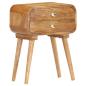 Preview: Nachttisch 43×30×58 cm Massivholz Mango