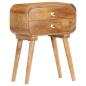 Preview: Nachttisch 43×30×58 cm Massivholz Mango