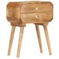 Preview: Nachttisch 43×30×58 cm Massivholz Mango