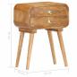 Preview: Nachttisch 43×30×58 cm Massivholz Mango