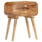 Preview: Nachttisch 43×30×58 cm Massivholz Mango