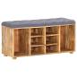 Preview: Flurbank 100×35×47 cm Mango Massivholz