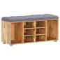 Preview: Flurbank 100×35×47 cm Mango Massivholz