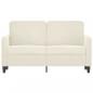 Preview: 2-Sitzer-Sofa Creme 120 cm Samt