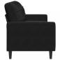 Preview: 3-Sitzer-Sofa Schwarz 180 cm Samt