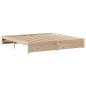 Preview: Massivholzbett ohne Matratze 200x200 cm Kiefer
