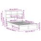 Preview: Massivholzbett mit Regal ohne Matratze 160x200 cm Kiefer