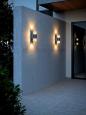Preview: Nordlux Aludra Double Wandleuchte, E27, IP54, 2x15W, anthrazit (2418121250)