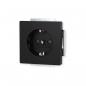 Preview: Busch-Jaeger 20 EUCKS-885 SCHUKO Steckdose Einsatz Safety+, future linear, schwarz matt (2CKA002013A5333)