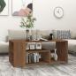 Preview: ARDEBO.de - Couchtisch Braun Eichen-Optik 100x50x40 cm Holzwerkstoff