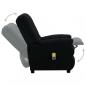 Preview: Massagesessel Elektrisch Schwarz Stoff
