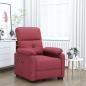 Preview: ARDEBO.de - Relaxsessel Elektrisch Weinrot Stoff