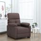 Preview: ARDEBO.de - Relaxsessel Elektrisch Dunkelbraun Stoff
